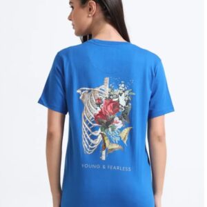 YOUNG & FEARLESS COTTON T- SHIRT FOR WOMEN