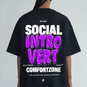 SOCIAL INTROVERT OVERSIZED MEN’S T-SHIRT