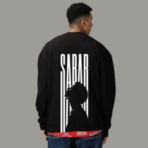 SABAR FULL SLEEVE BLACK MEN’S T-SHIRT